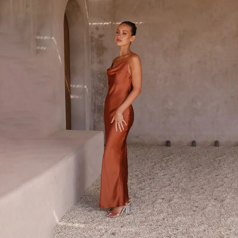 Levoire | Robe longue en satin