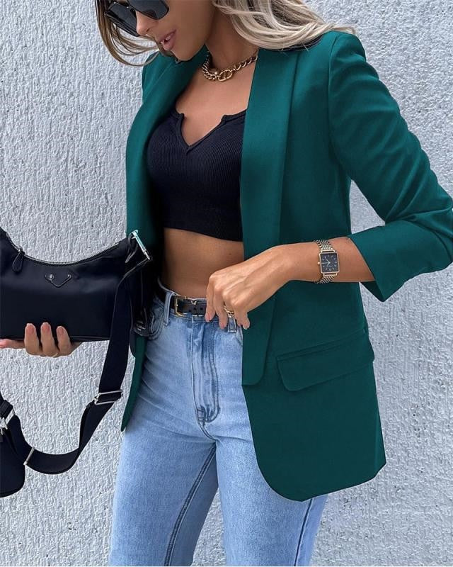 Levoire | Blazer Taillé Classique Pour Femmes Élégantes Vert