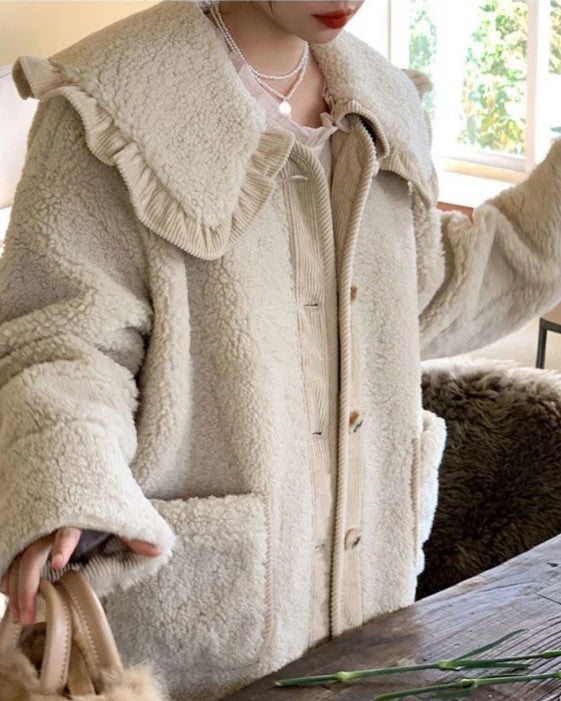Levoire | Veste Avec Col Et Volants Pour Femmes