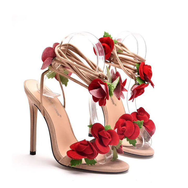 Levoire | Chaussure À Talon Satin Rose