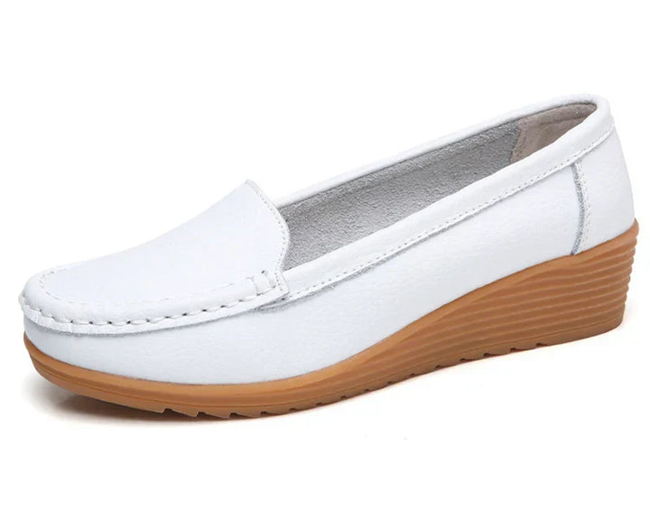 Levoire | Pantoufles En Cuir Pour Femmes Blanc