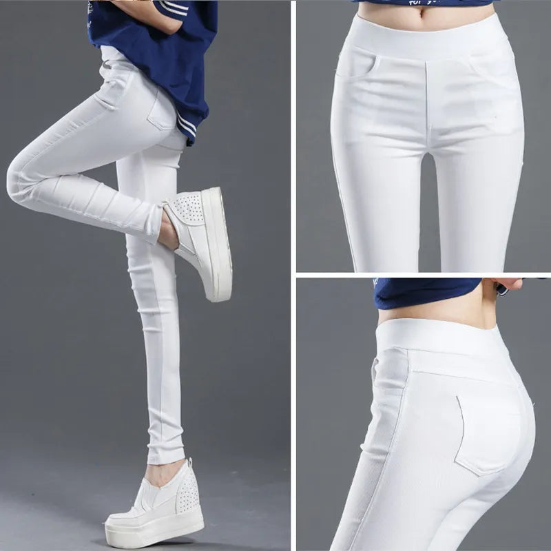 Levoire | Pantalon D'Été Élastique Stretch Tendance En Coupe Skinny Confortable