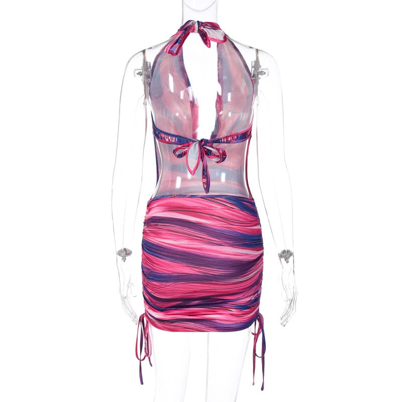 Levoire | Dos Nu | Mini Robe À Dos Nu À Liens En V