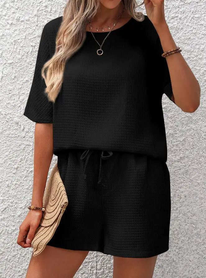 Levoire | Ensemble D'Été Stylé Noir
