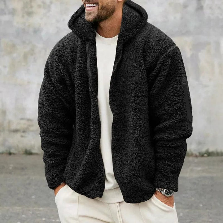 Levoire | Veste Sherpa en velours Noir