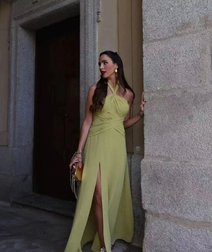 Levoire | Col Rond Dos Sidé Fente Maxime Robe