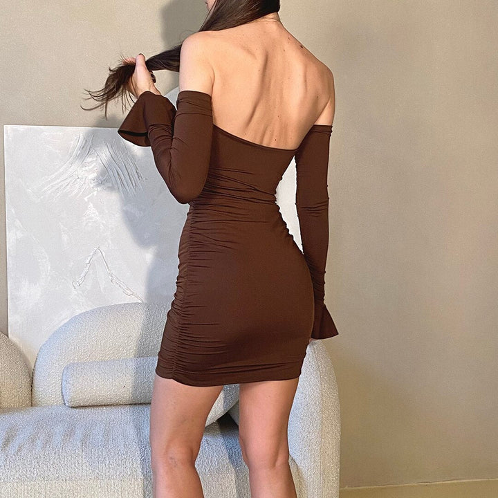 Levoire | Sans Manches Pull À Capuche Longue Robe À Nouer
