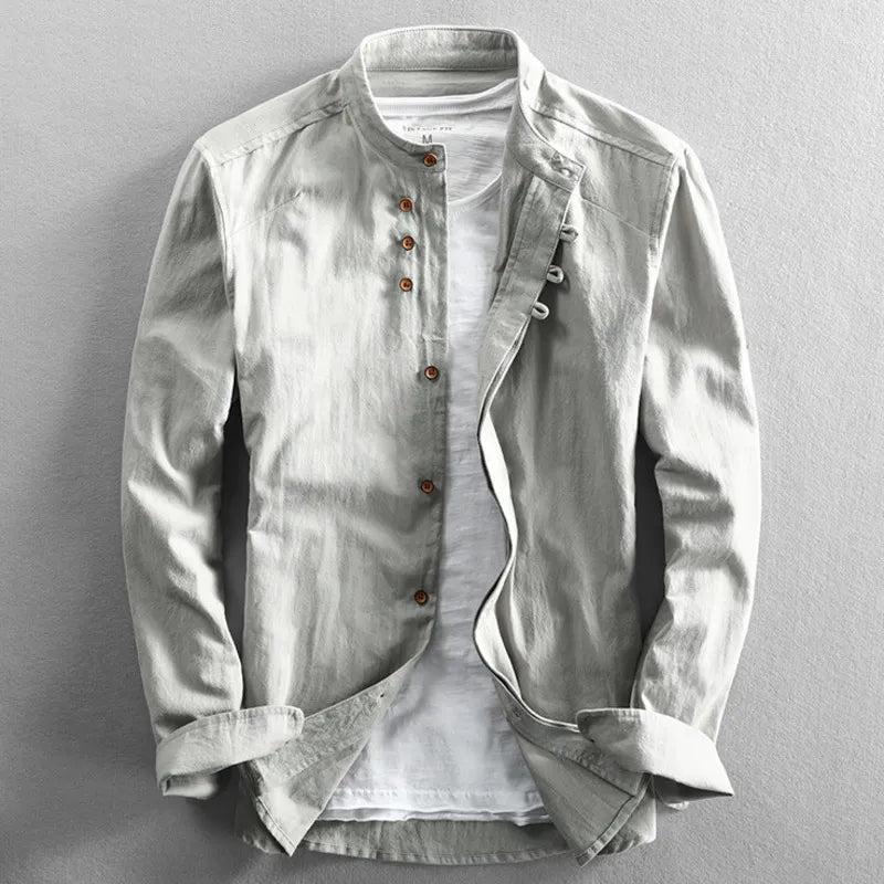 Levoire | Élégante Blouse Japonaise Gris