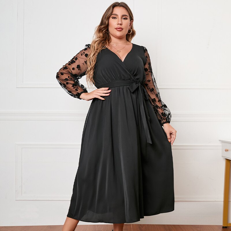 Levoire | Robe Noire En Grandes Tailles Noir