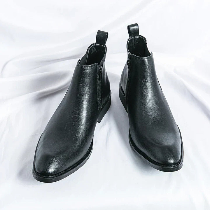 Levoire | Bottes en Cuir avec Fermeture Éclair pour Femmes