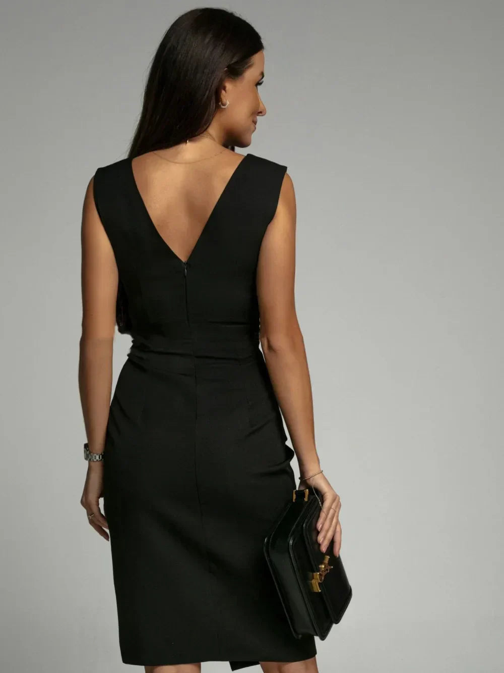 Levoire | Robe Midi Chic À Nouer