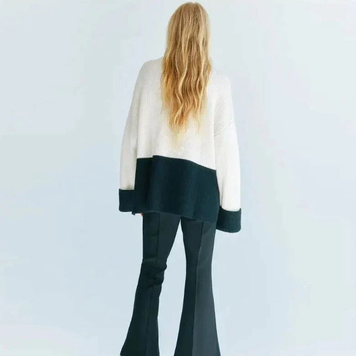 Levoire | Pull-Vee Confortable À Col Montant Avec Manches Longues