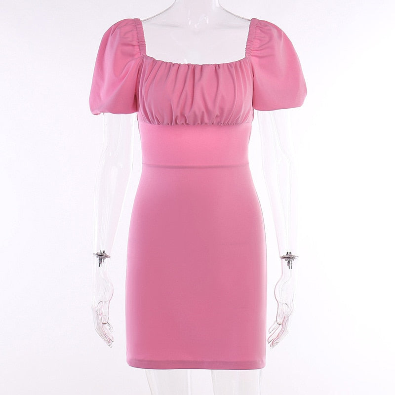 Levoire | Manchette Bouffante Ouverture Au Dos Robe Mini