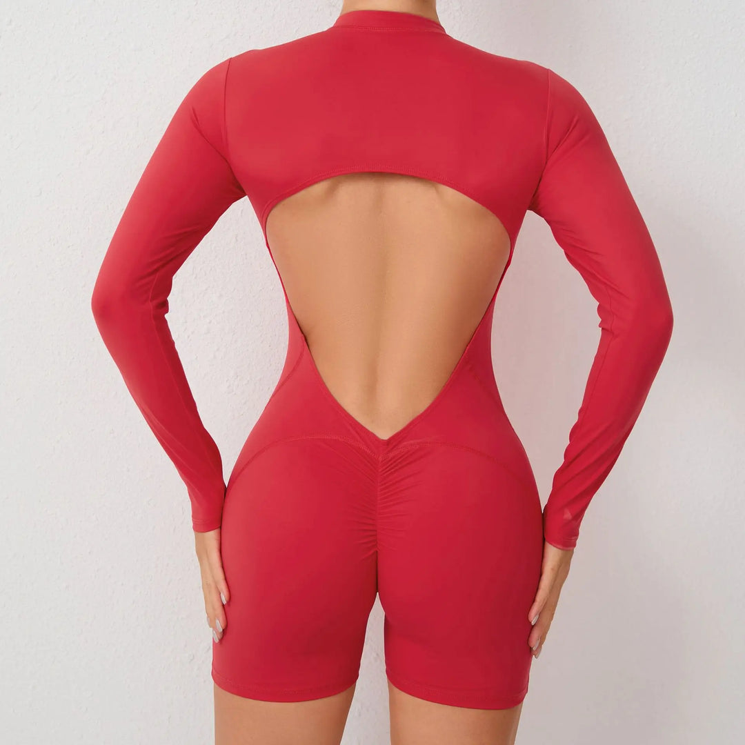 Levoire | Combinaison De Yoga Avec Décolleté Dans Le Dos Rot