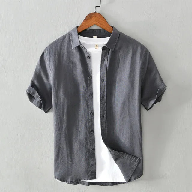 Levoire | Chemise En Lin Decontractee Intemporelle Hommes