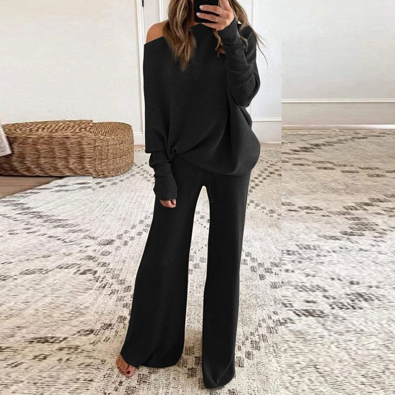 Levoire | Vêtements De Détente Ensemble Parfait Pour L'Automne Noir