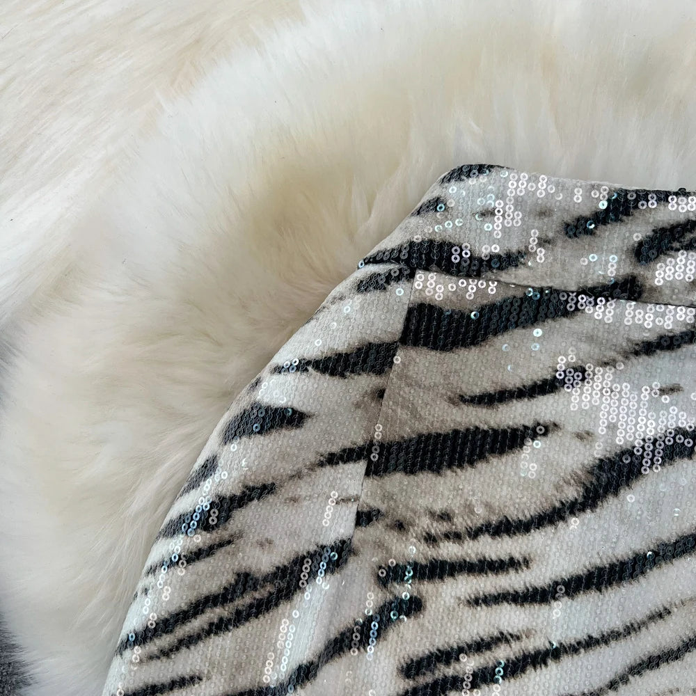 Levoire | Jupe En Simili Cuir Imprimé Léopard Pour Un Look Sauvage Et Moderne