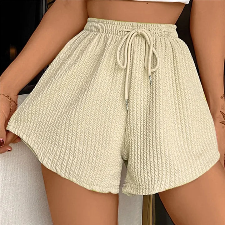 Levoire | Shorts Avec Cordon Et Large Jambe Jaune