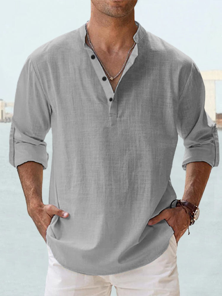 Levoire | Chemise d'été décontractée Gris
