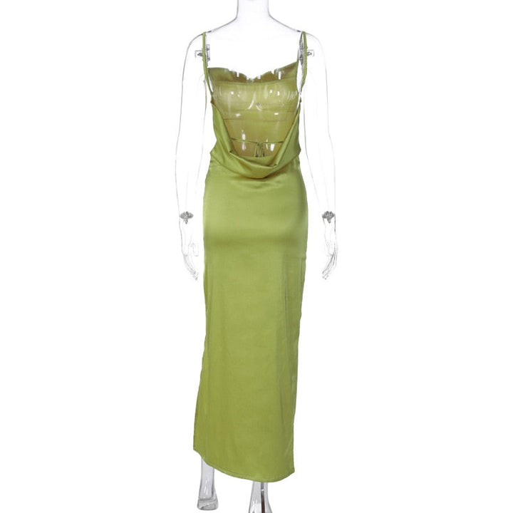 Levoire | Robe Longue Slim Sans Manches À Dos Nu