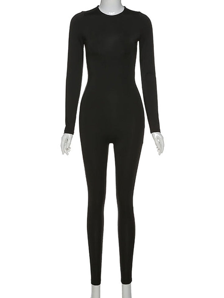 Levoire | Salopette - Une Combinaison Bodycon Unique Et Très Élégante Noir - avec manches