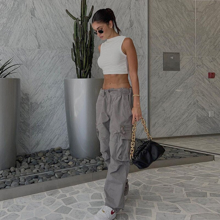 Levoire | Pantalon De Jogging Élégant Et Stylé Pour Femmes Gris 2