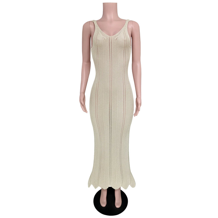 Levoire | Robe Longue À Dos En Tricot Hult