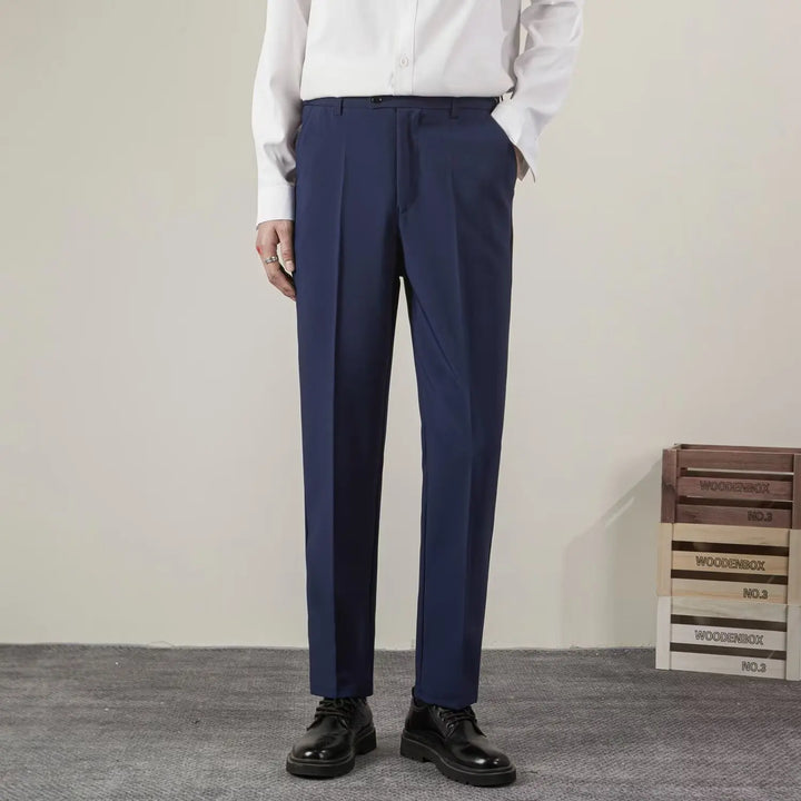 Levoire | Pantalons Décontractés Élégants Pour Hommes Bleu foncé
