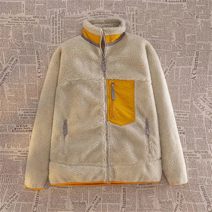 Levoire | Pull En Fleece Confortable Avec Zip Pour Hommes Khaki