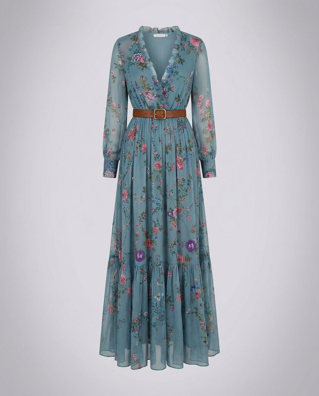 Robe maxi bohème avec décolleté en V | Avriane