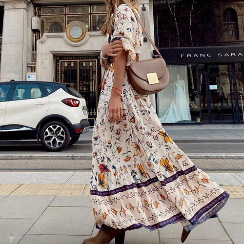 Levoire | Robe Maxi Imprimée Pour Femmes Elise