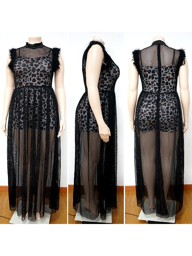 Levoire | Bralette En Matériau En Filet Robes Maxi & Ensembles De Bodysuit