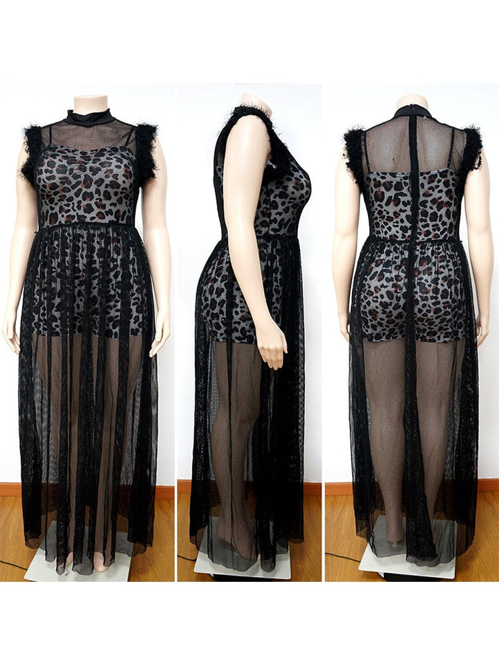 Levoire | Bralette En Matériau En Filet Robes Maxi & Ensembles De Bodysuit