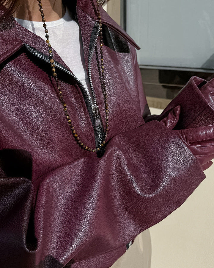 Levoire | Veste En Cuir Apparence Durable