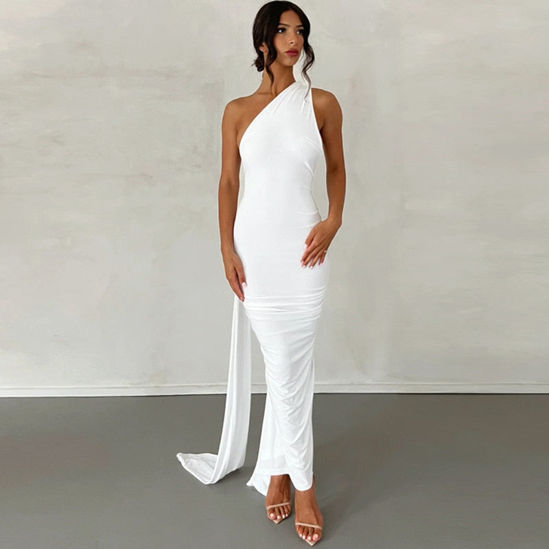 Levoire | Une Épaule Dos Lié Sans Manches Maxi-Vêtements