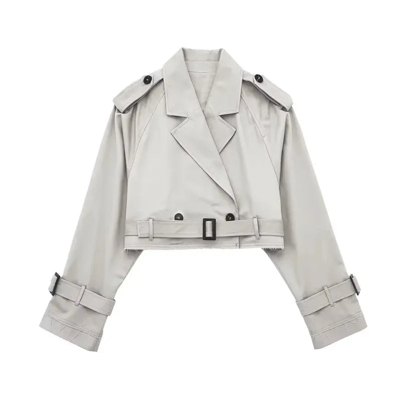 Levoire | Trench-Coat Gürtelter Gris
