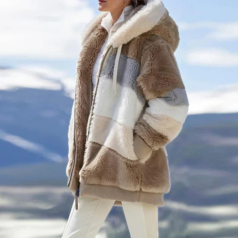 Levoire | Veste confortable et chaude Marron