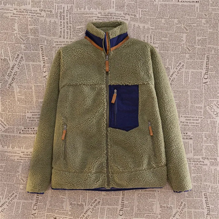 Levoire | Pull En Fleece Confortable Avec Zip Pour Hommes Vert