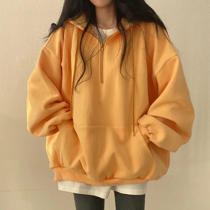 Levoire | Sweat À Capuche Oversize Jaune