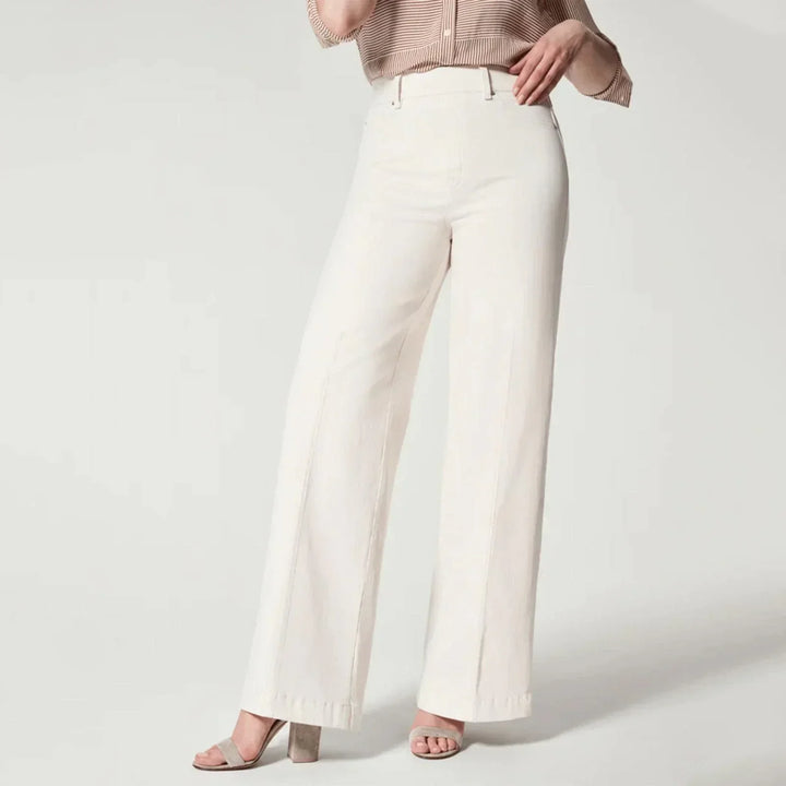 Levoire | Pull-On Jeans femme jambe large Blanc