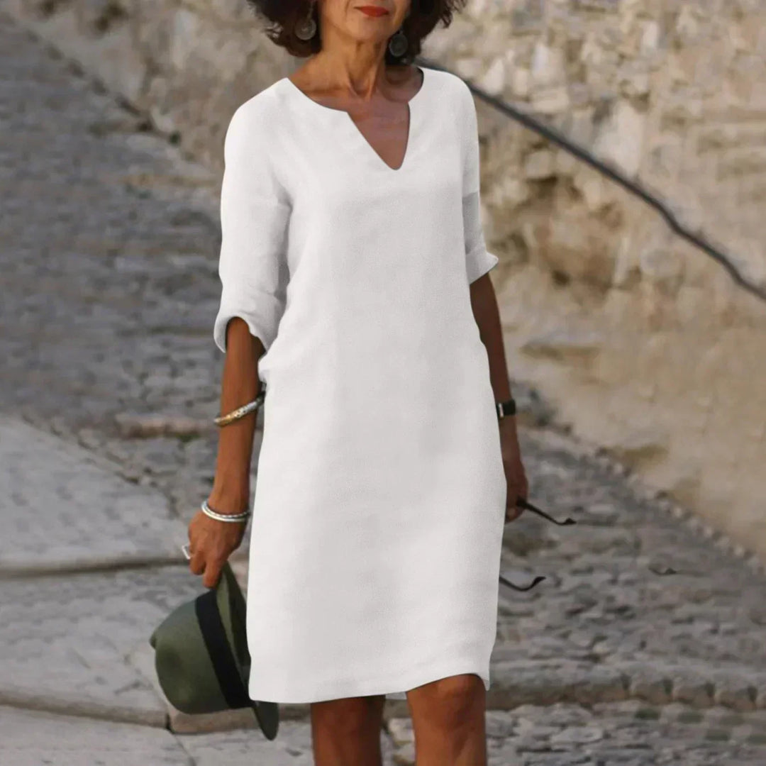 Levoire | Élégant Styl Robe Blanc