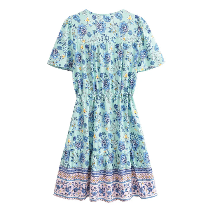 Levoire | Robe Bohème Fleurie Rose