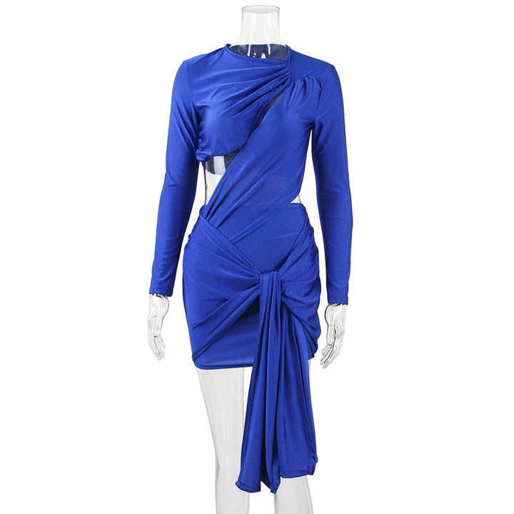 Levoire | Robe Minime Froncée Bleue