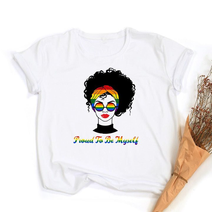 Levoire | Love Equality T-Shirt Graphique Arc-En-Ciel Lgbt Fierté Rétro Été