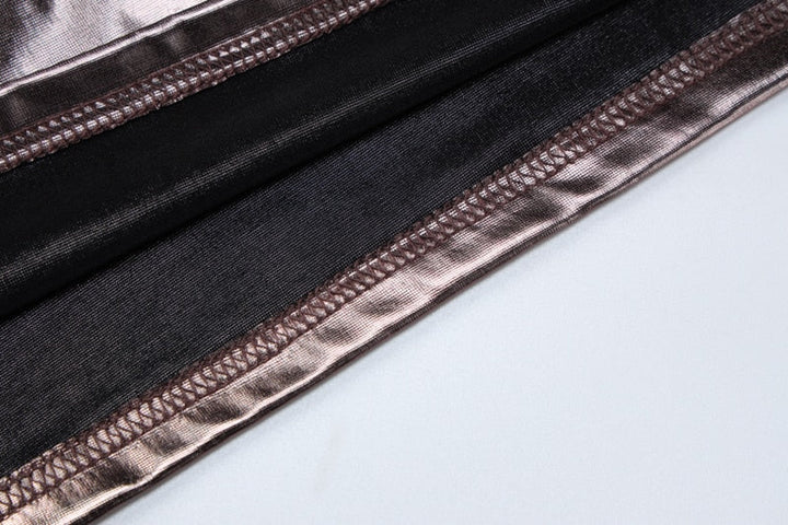 Levoire | Metallic Tops & Mini Skirt Set