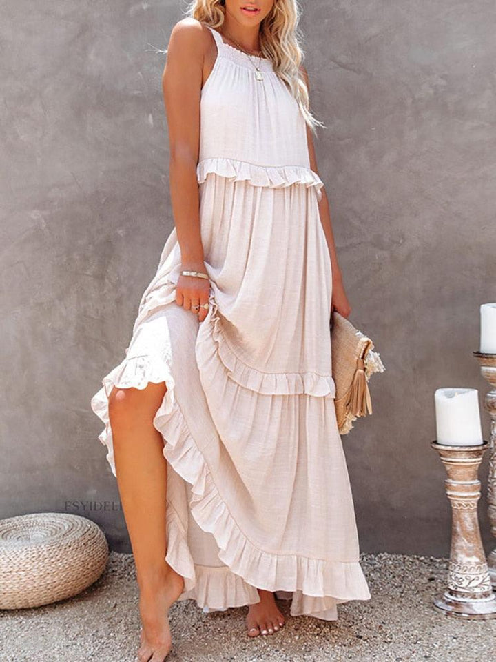 Levoire | Robe Midi Sans Manches Légère Été Vêtements De Loisirs
