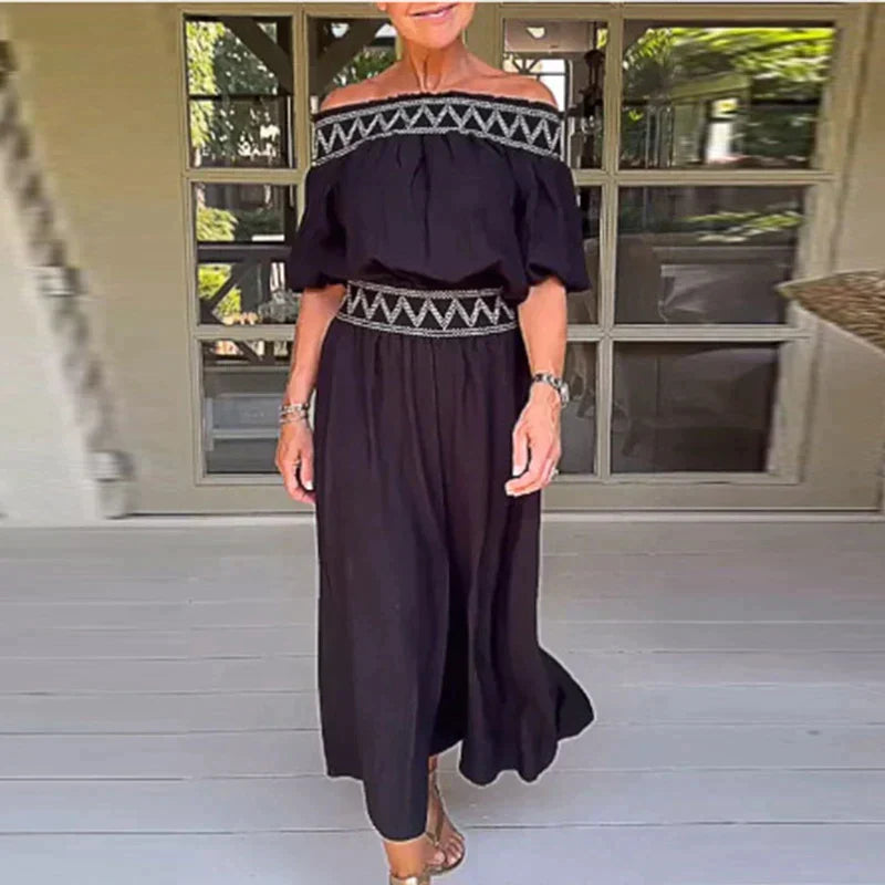 Levoire | Combinaison Avec Taille Élastique Et Manches Courtes Noir