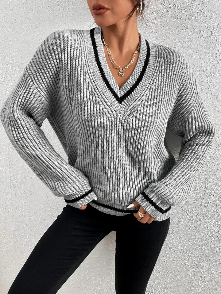 Levoire | Pull En Maille Français Gris