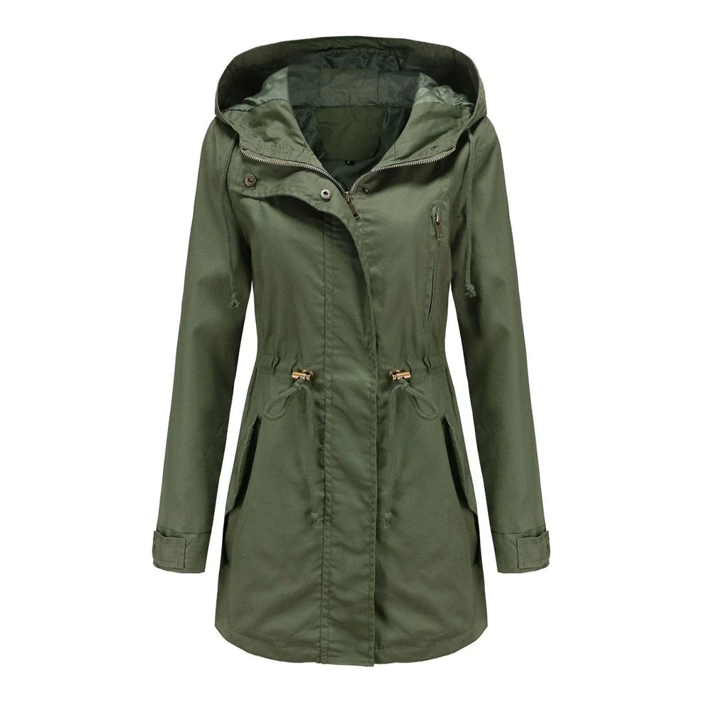 Levoire | Veste à capuche à manches longues avec poches zippées Vert