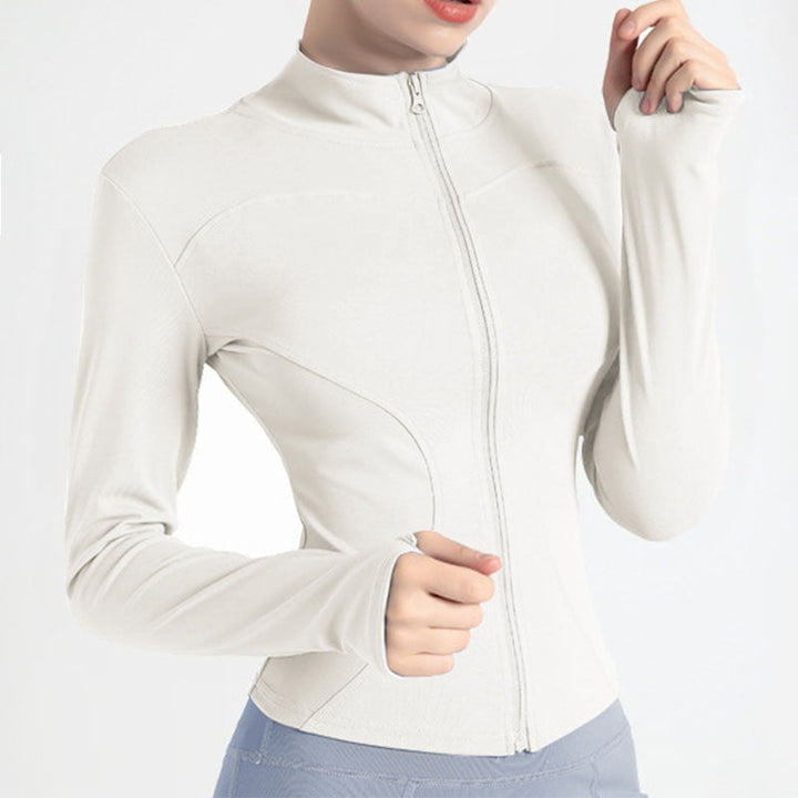 Levoire | Veste d'entraînement avec Coupe Ajustée et Élégance Sportive pour Femmes Blanc